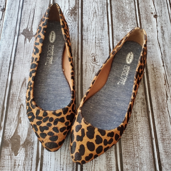 dr scholl's really flat leopard